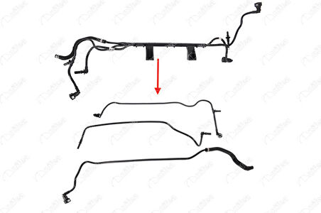 Fiat Yakıt Boru Takımı (3 Boru Plastıksız) Doblo 1,3 Multıjet 00>05 - Nifea 15082