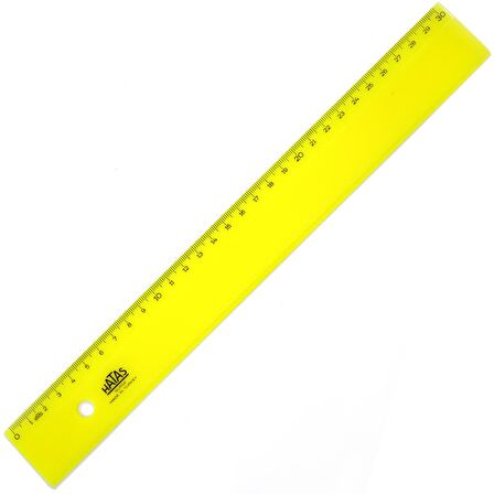 Hatas Geniş Plastik Cetvel Opak 30 cm 0149