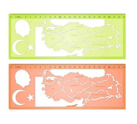 Hatas Türkiye Haritası Şablonu - 2 adet