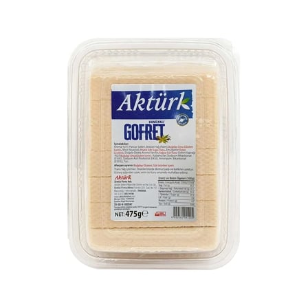 Aktürk Gofret Vanilyalı 475 Gr Ve Çilek Ve Muz Kremalı 430 Gr 6 Lı Karma Paket