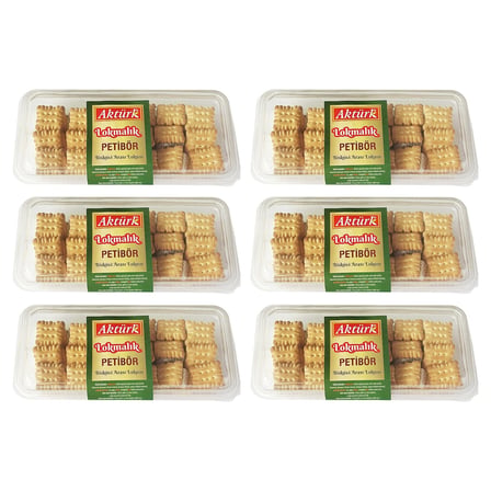 Aktürk Lokmalık Petibör Bisküvi Arası Lokum 250 gr x 6 Adet