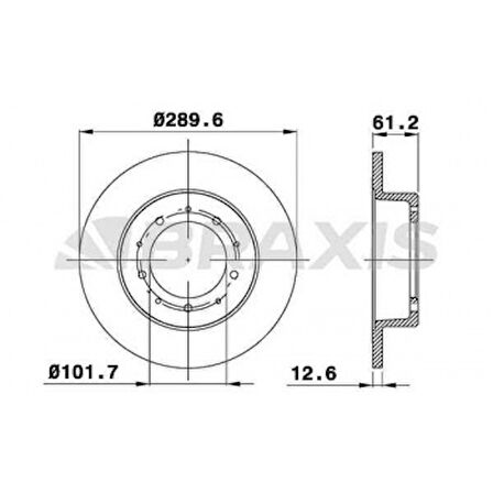 Land Rover Fren Diski Arka Range Defender 87-16 Discovery 1 89-98 Range Rover Classıc - Braxıs Ae0290