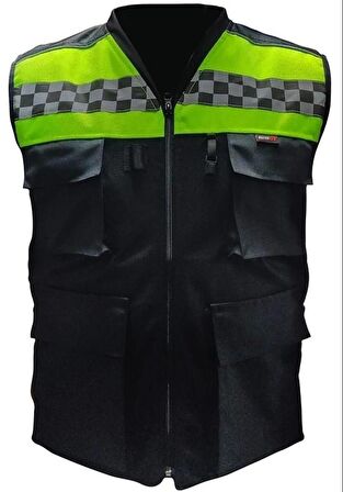 Forte Gt 2001186 Cepli Motosiklet Reflektif Yelek Rüzgara Geçirmez XL Beden