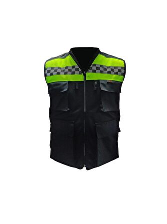Forte Gt 2001186 Cepli Motosiklet Reflektif Yelek Rüzgara Geçirmez XL Beden