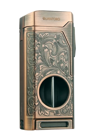 Quantoro Dört Torch Pürmüz V-Kesici/Delicili Bakır Metal Puro Çakmağı - TRZ1133