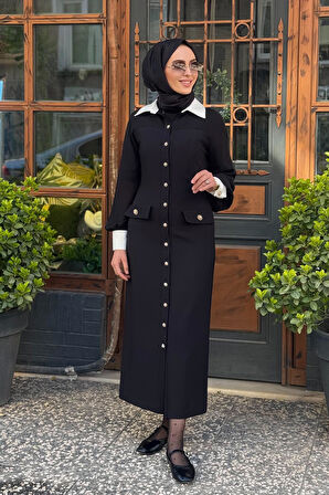 MODAİLGİ Elbise ILG250ELB06070 Siyah
