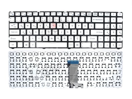 Casper Nirvana C600, C650 Notebook Klavyesi (Beyaz TR) KL364W