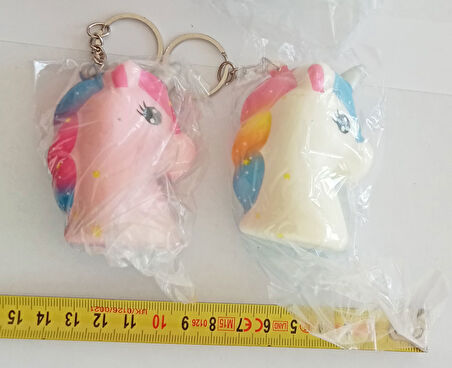 ( 3 Adet ) Unicorn Şeklinde Squishy Orta Boy Sukuşi Oyuncak