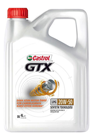 Gtx Lpg 20w50 - 4 Lt - Benzinli Lpg Motor Yağı Üretim 2023