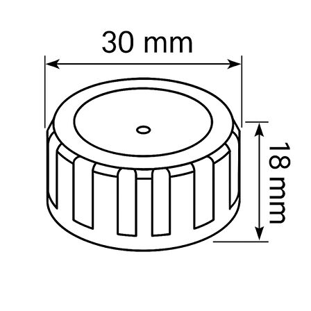 Yağ Depo Kapağı – Akülü Budama Testeresi Uyumlu (HCS214A / ICS204A) – 30 mm