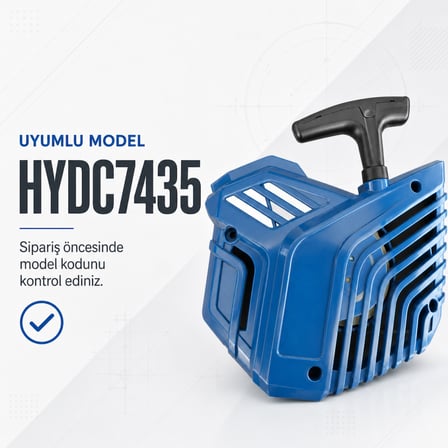 Hyundai HYDC7435 Starter Komple İpli Marş Mekanizması Kapaklı Yedek Parça