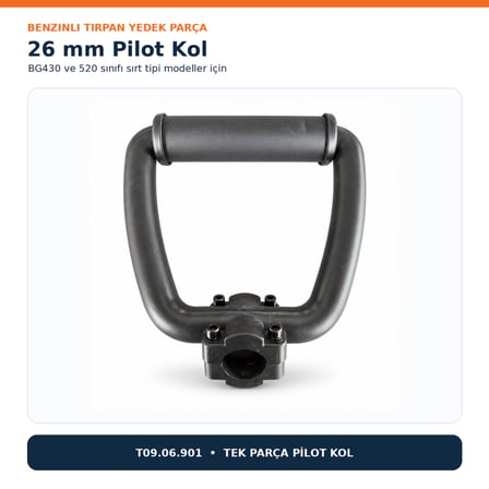 Benzinli Tırpan Pilot Kol 26 mm BG430 ve 520 Sırt Tipi Modellerle Uyumlu