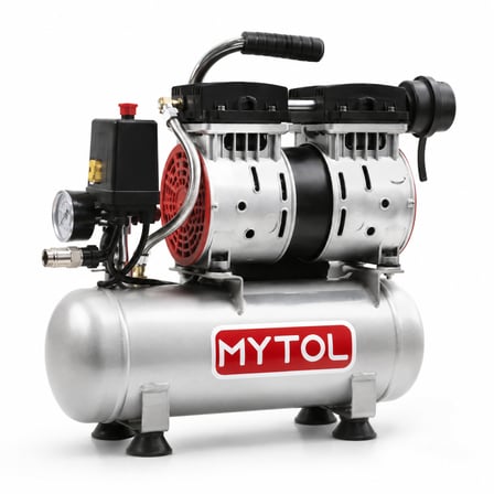 MYTOL EWS06 6 Litre 0,75 HP Yağsız Sessiz Hava Kompresörü 8 Bar