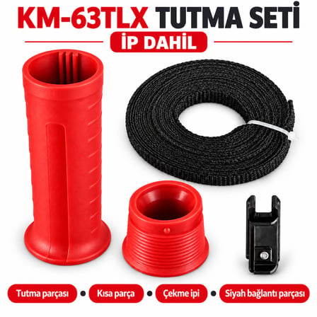 KM-63TLX Uyumlu Yedek Tutma Seti ve İp