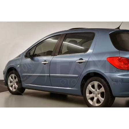 Peugeot 307 Krom Cam Çıtası 4 Prç. 2000 Üzeri P. Çelik