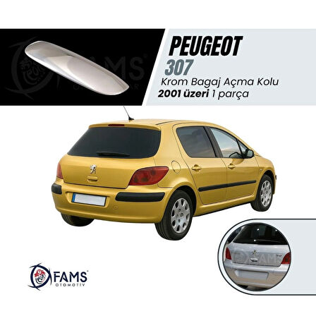 Peugeot 307 Krom Bagaj Açma Kolu 2001 Üzeri P. Çelik