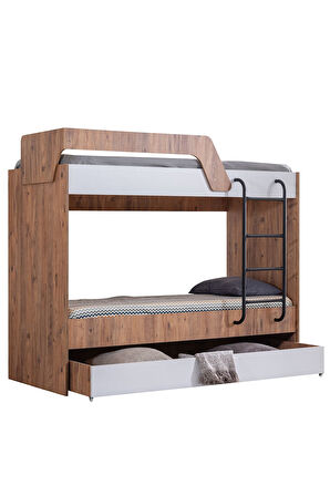 Ranza, Triple Yavrulu Metal Ayaklı Ranza + 2 Comfort Yatak
