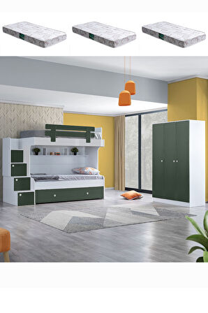 Ranza, Loof Yavrulu Ranza + 3 Kapaklı Dolap + 3 Adet Comfort Yatak