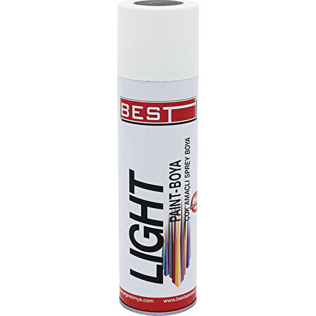 BEST LİGHT SPREY BOYA BEYAZ 250ml.