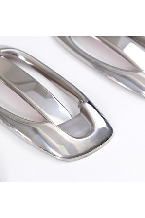 Peugeot Uyumlu Bipper Krom Kapı Kolu Çerçeve 5 Kapı 10 Prç. 2008 Üzeri