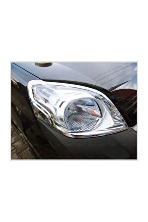 Peugeot Bipper Krom Far Çerçeve 2 Parça 2008 Üzeri Paslanmaz Çelik