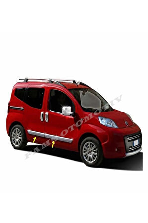 Peugeot Bipper Krom Yan Kapı Çıtası 4 Prç. 2008 Üzeri P. Çelik