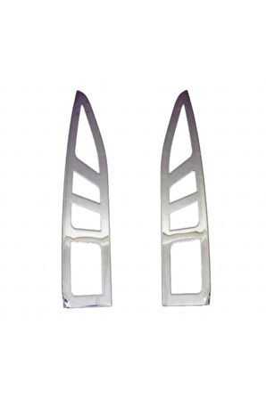 Peug.eot. Partner Tepee Krom Stop Çerçeve 2 Parça 2008-2012 Uyumlu Arası Paslanmaz Çelik