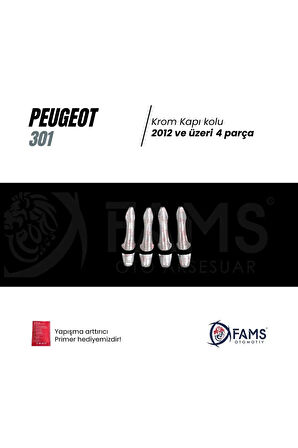 Peugeot 301 Krom Kapı Kolu 4 Kapı 2012 Üzeri P. Çelik