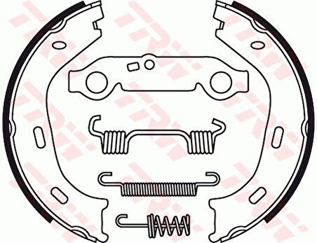 Mercedes Fren Balatası Arka (park Freni Pabucu) W116 76>80 W126 85>91 W123 79>85 R107 74>85 C107 74>81 - Trw Gs8218