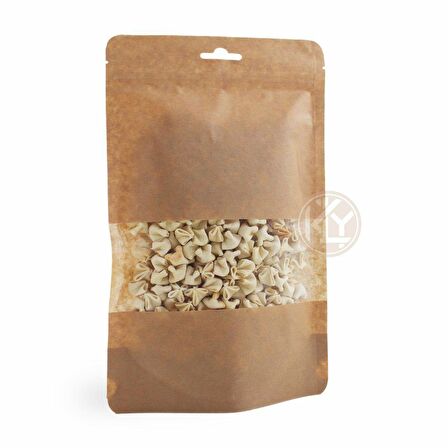 Kraft Orta Pencereli̇ Ki̇li̇tli̇ Doypack 16x27+4,5 Cm 500 Gr 1000 Adet