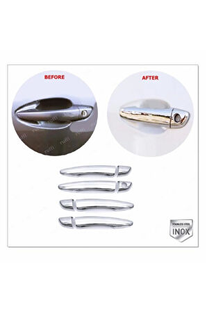 Peugeot 308 Krom Kapı Kolu 4 Kapı 2013 Üzeri P.çelik