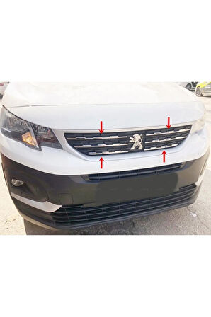 Peugeot Rifter Krom Ön Panjur 6 Prç. 2018 Ve Üzeri Paslanmaz Çelik