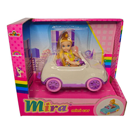 Galtoys Mira Bebekli Mini Car GLT-E406,Evcil Hayvanı ile Arabalı Oyuncak Bebek