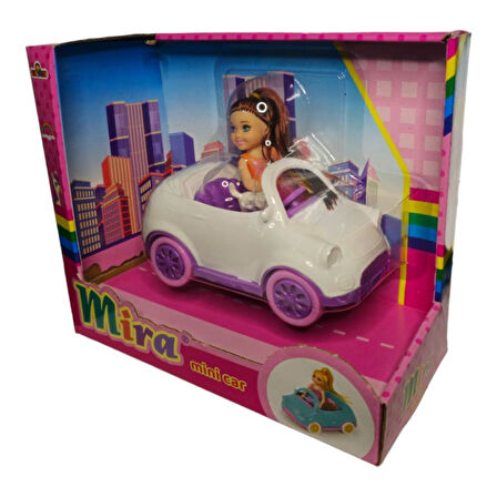 Galtoys Mira Bebekli Mini Car GLT-E406,Evcil Hayvanı ile Arabalı Oyuncak Bebek