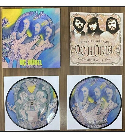 3 Hürel Sevenler Ağlarmış / Ömür Biter Yol Bitmez 45 lik Plak Picture Disc Plak Özel Numaralı Plak