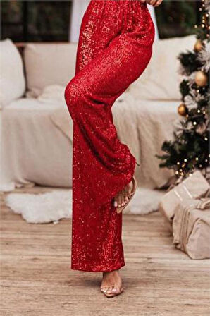 Dipmoda kadın kırmızı kemerli tasarım tulum DPEMP2350