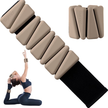 Gymo Pro Series Ayarlanabilir Silikon Bilek Ağırlığı 2x1kg Üçgen Toprak