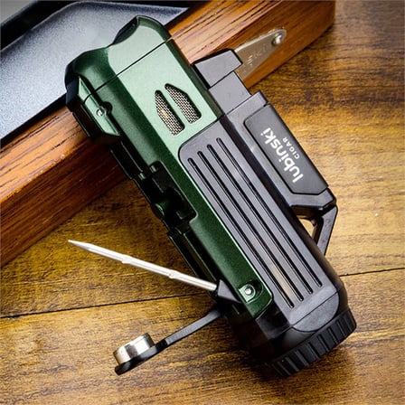 Lubinski Tek Torch Puro Çakmağı Delici+İğneli Gunmetal LB-114