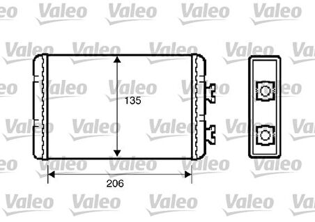 Bmw Kalorıfer Radyatoru Bmw E46 98>05 E83 06>11 - Valeo 812220