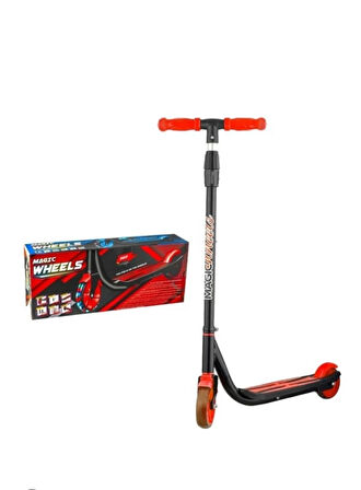 2 teker ışıklı scooter kırmızı