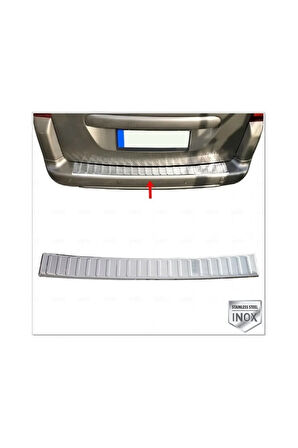 Citroen Berlingo Krom Arka Tampon Üzeri Koruma 2008-2018 Arası Paslanmaz Çelik