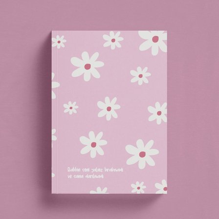 Rabbin Seni Yalnız Bırakmadı İslami Defter - Pembe İslami Defter (Ayet-Hadisli)
