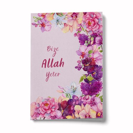 Bize Allah Yeter A6 Çizgili Mini Defter Not Defteri