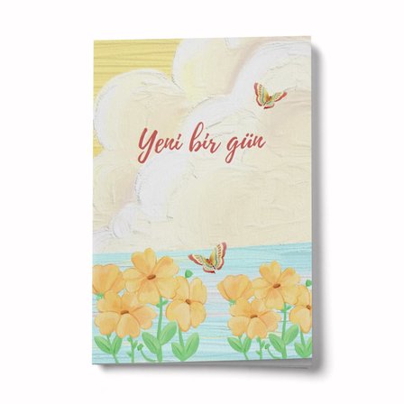 Yeni Bir Gün A6 Çizgili Mini Defter Not Defteri