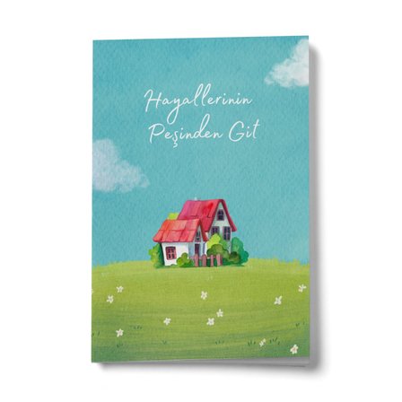 Hayallerinin Peşinden Git A6 Çizgili Mini Defter Not Defteri