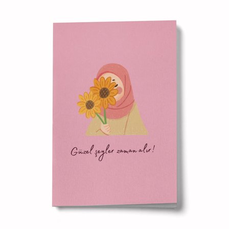 Güzel Şeyler Zaman Alır A6 Çizgili Mini Defter Not Defteri