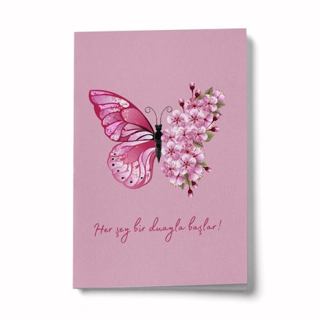 Her Şey Bir Duayla Başlar A6 Çizgili Mini Defter Not Defteri