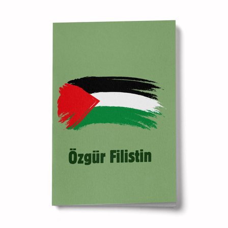 Özgür Filistin A6 Çizgili Mini Defter Not Defteri