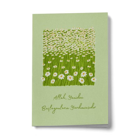 Allah Yeniden Başlayanların Yardımcısıdır A6 Çizgili Mini Defter Not Defteri