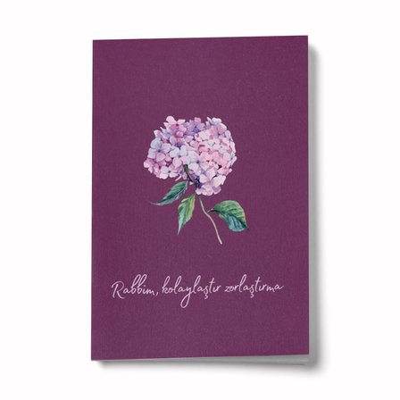Rabbim Kolaylaştır Zorlaştırma A6 Çizgili Mini Defter Not Defteri